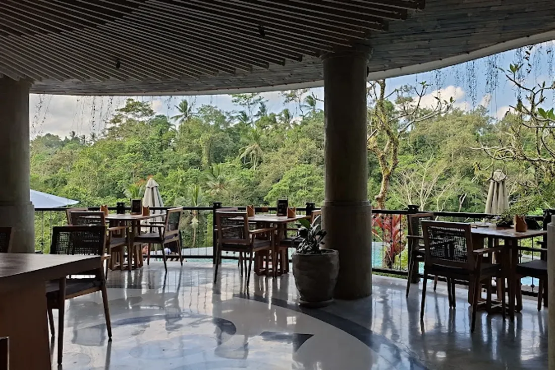T'dung Restaurant Pool and Bar at Kenran Resort Ubud in Ubud